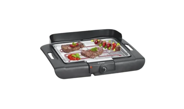 Bomann Bq 2243 CB Mesa BBQ Superficie de Parrilla: 36 X 25CM 2000W. Parabrisas