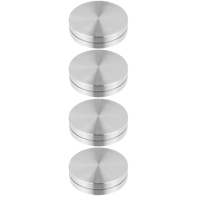 4 Pcs Aluminum Alloy Dining Table Turntable Cake Revolving Stand