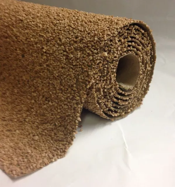 Javis JX-GU-34 1 x 48" x 12" Extra Fine Brown Ballast Mat Roll - Tracked 48 Post