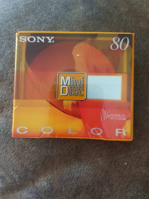 Sony MD Mini Disc 80 Minute Blank Unopened Disc Topaz Yellow MDW-80EY x1 Disc