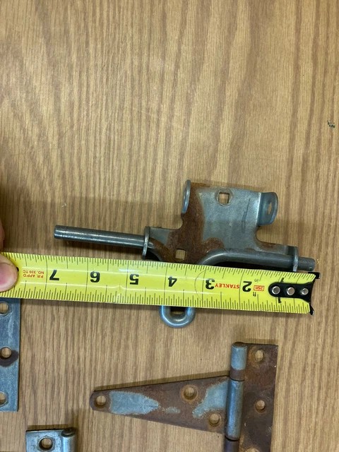 Huge Lot Of Vintage Stanley/ National/ Misc. Barn Door Hinges, Latch, Hardware 12