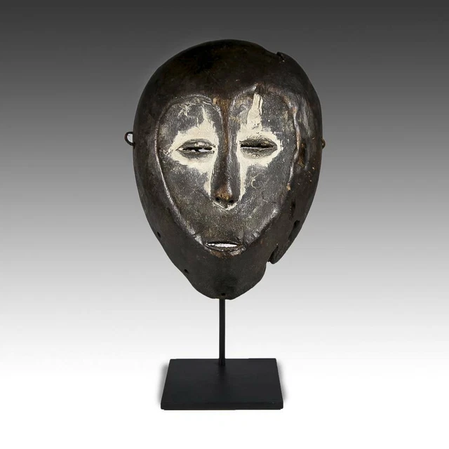 African Mask Lega Bwami Wood Democratic Republic Of Congo C. Africa 20Th C.