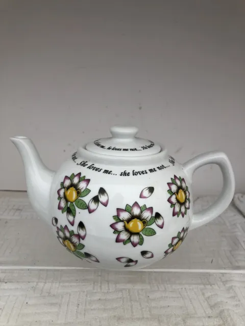 Paul Cardew  Large Tea Pot”She Loves Me"  Never Used Excellent Condition