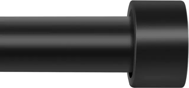Curtain Rods for Windows 60 to 144, Long Curtain Rod, 1 Inch Industrial Black Ru