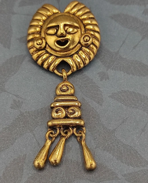 Broche Vintage Fantaisie Avec Personnage N255 - Bijou Ancien Et Unique