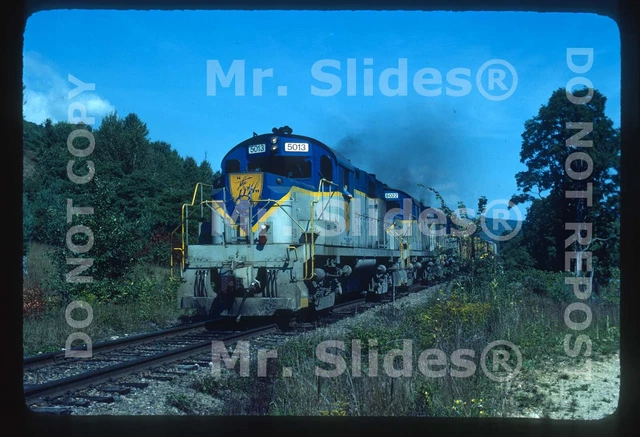 Original Slide D&H Delaware & Hudson ALCO RS36 5013 & 2 Action Hadley NY 1977