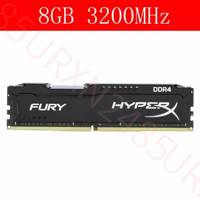 Kingston HyperX Fury 8GB DDR4 3200MHz PC4-25600 288Pin Desktop Memory SDRAM AB