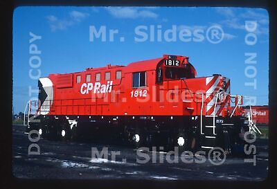 Original Slide CP RAIL  Fresh Paint MLW/ALC RS18u 1812 Montreal PQ 1982