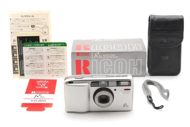 Read!【NEAR MINT w/Box】Ricoh R1s Silver Point & Shoot 35mm Film Camera From JAPAN