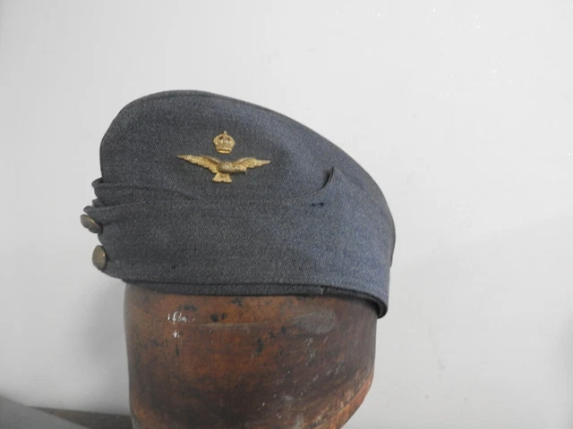 ORIGINAL MILITARY WW2 RAF Side Cap Field Service Uniform Hat Cap Eagle ...