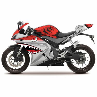 Yamaha YZF-R125 2014-2018 ABS Kit complet de parcours Blanc/noir 21 panneaux 