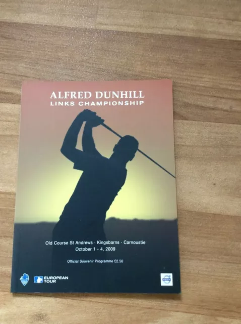 Alfred Dunhill Links Championship 2009 Souvenirprogramm - Kostenloser Versand Uk