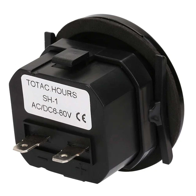 Misuratore ore 6-80 VAC/DC 99999,9 ore al quarzo contatore ore motore contatore tempo