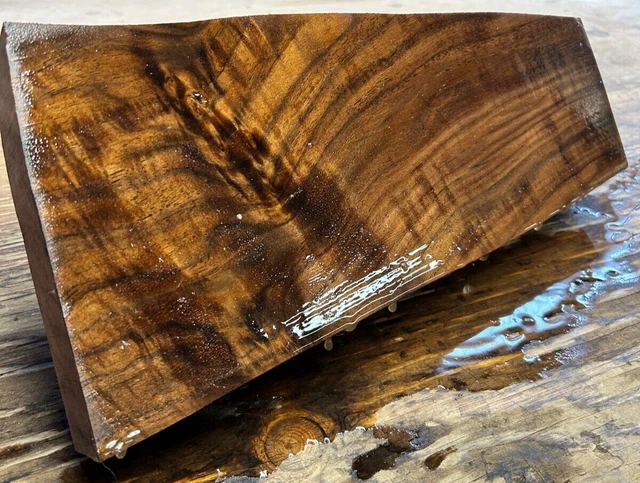 CURLY BURL WILD GRAIN Claro Walnut Gunstock Stock Blank Kiln Dried Shotgun 733