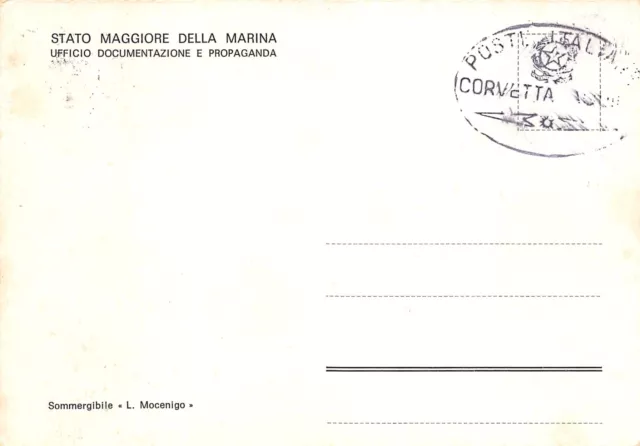 13-6B) Cartolina Poste Italiane Corvetta Marina Sommergibile Mocenigo