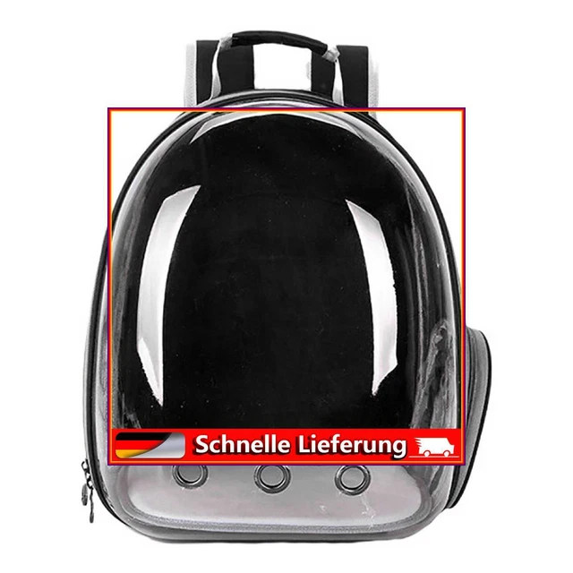 Vailge mascota perros gatos mochila cápsula espacial, mochila de transporte portátil tran
