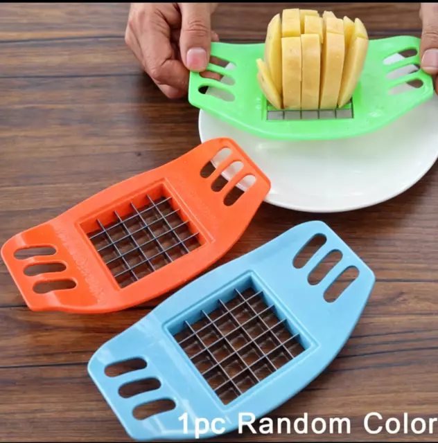 Easy Chip Cutter Potato Chipper Vegetable Chopper For Perfect French Fries Fry