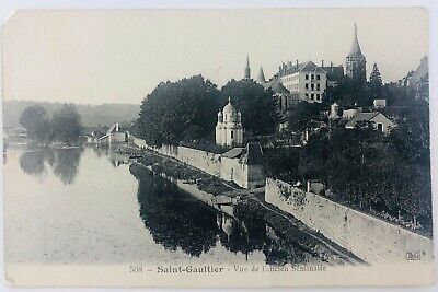 Vintage Saint Gaultier France RPPC View of the Old Seminary Postcard
