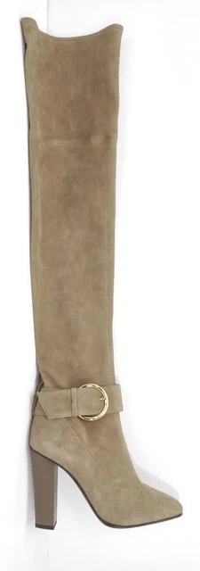 GIUSEPPE ZANOTTI Womens Tan Suede MELISSA Over-Knee Thigh Boots 10-40 NEW $1595