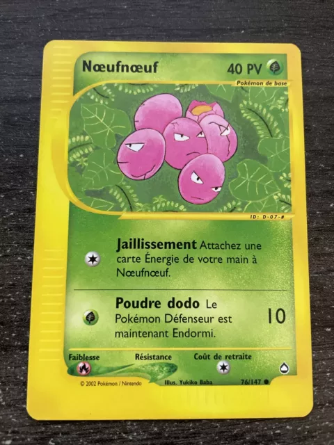 Noeufnoeuf Commune - Pokemon 76/147 Aquapolis Neuf Fr