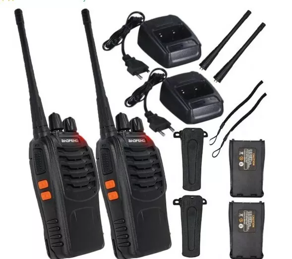 Walkie Talkie 2er-Set PMR Funkgeräte Handfunkgerät Sprechfunkgeräte 8KM 470MHz