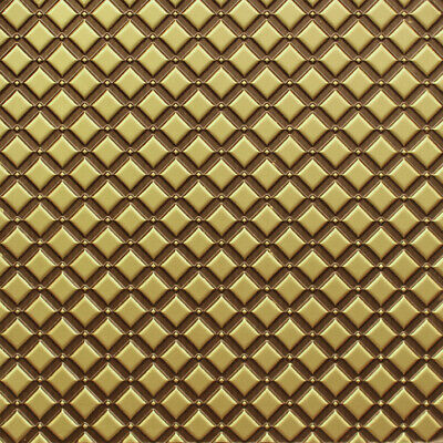 3D Tin Look D1276 Antique Brass PVC Drop In Ceiling Tiles 2x2 Lot of 25 Pcs