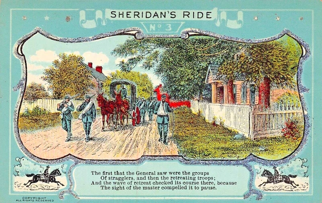 CIVIL WAR GENERAL Sheridan's Ride~Shenandoah Valley Virginia-#3 Series ...