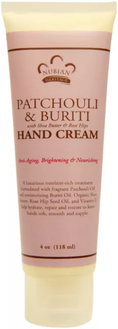 Patchouli & Buriti Hand Cream by Nubian Heritage, 4 oz