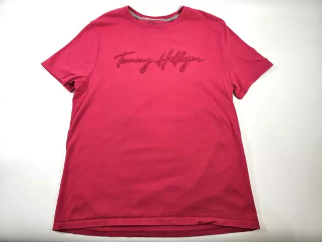 WN Men's Medium Tommy Hilfiger Logo Embroidered Short Sleeve Tee T-Shirt Shirt
