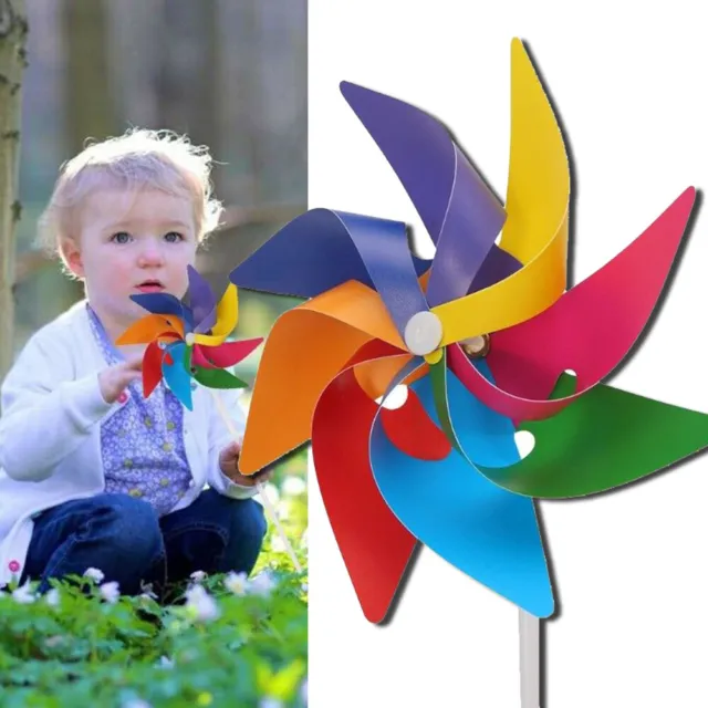 5pcs DIY Gartenparty Windmühle Wind Spinner Ornament Dekoration Kinderspielzeug