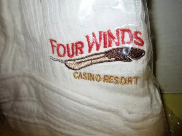 Four Winds Casino Resort Bath Robe New In Original Package With Logo - One Size