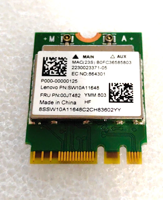Carte WiFi Pour Lenovo Ideapad - Modèle QCNFA34AC - Occasion Fonctionnelle
