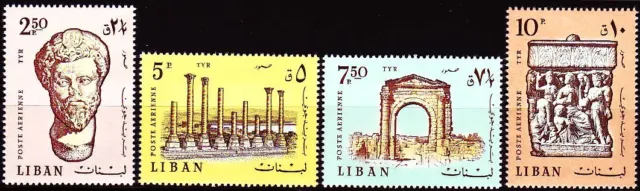 Libanon Lebanon 1968 ** Mi.1045/48 Ausgrabungen Excavations Tyros
