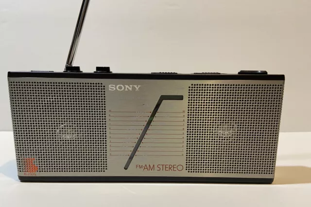 Vintage Sony SRF A100 FM AM Stereo Receiver Portable Radio - WORKING PARTIAL