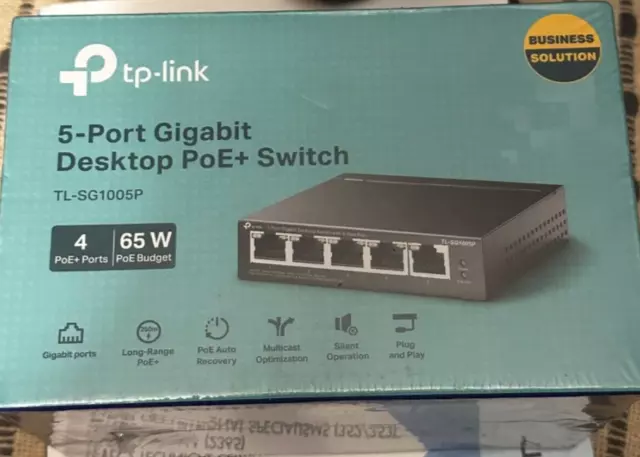 TP-LINK 5 Port Gigabit Desktop Fast Ethernet Switch LAN Network Splitter Hub