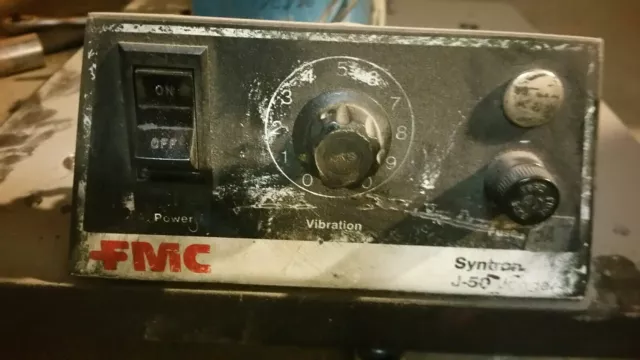 FMC SYNTRON J-50 PAPER JOGGER control d-170874-b speed switch rheostat rectifier