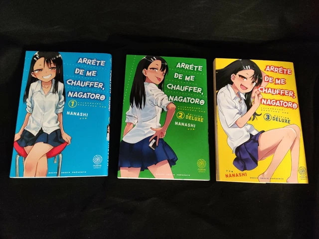 🌺lot  mangas *Arrête De Me Chauffer, Nagatoro  1 , 2 , 3  * édition deluxe
