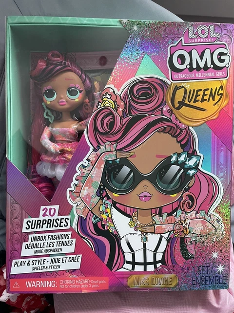 LOL Surprise OMG Queens Miss Divine Fashion Doll with 20 Surprises Brand New