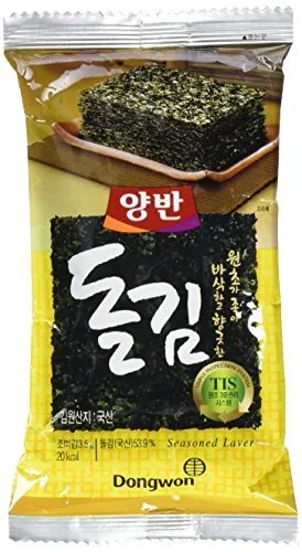 Alghe Dongwon Nori foglie di sushi tostato speziato 16 x 3,5 g NUOVO MHD 4/24
