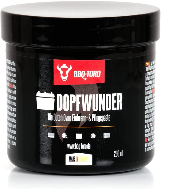 Bbq-Toro DOPFWUNDER - Die Dutch Oven Einbrenn- & Pflegepaste I 250 Ml I Paste Fü