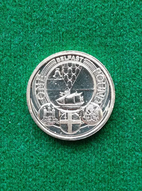 Rare Belfast £1 One Pound 1 Coin 2010 Capital City Cities Coin Hunt Royal Mint