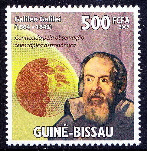 Guinea Bissau 2009 MNH, Galileo, Father of modern physics, Astronomy Science [RG