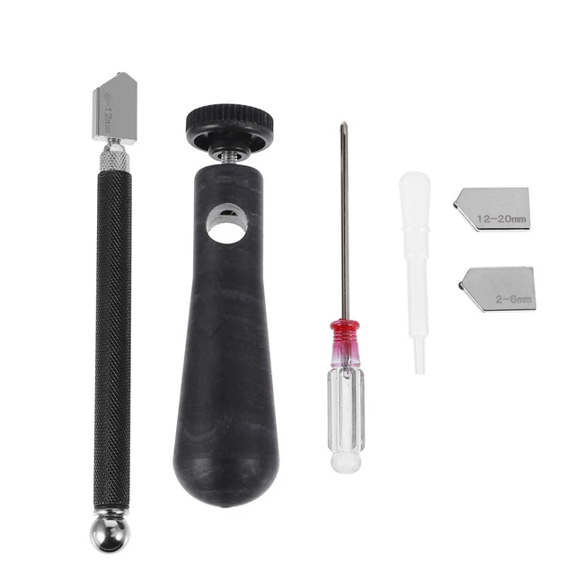 Swpeet Kit 3 Outils Coupe-Verre Professionnel - Pince Coupante Carrelage + Couteau Verre 3-18mm