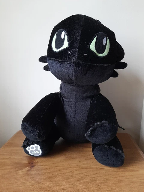 Build A Bear How To Train Your Dragon Black Toothless Plush Wings Dreamworks