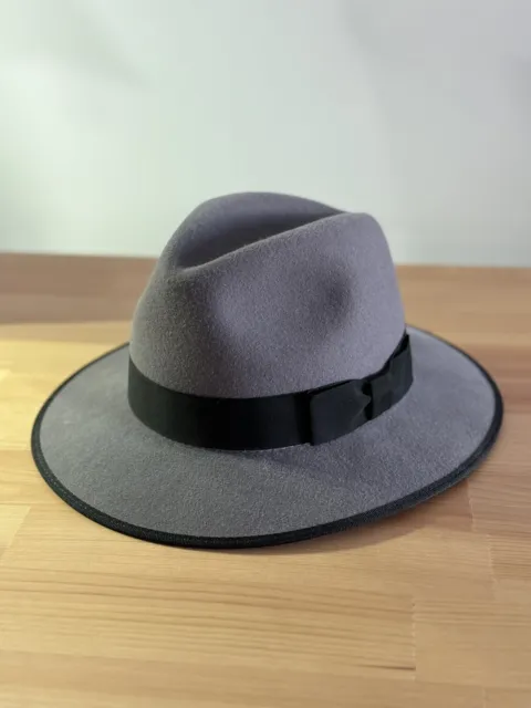 CHRISTYS’ LONDON FUR Felt Fedora Hat - Gray - 55cm $115.00 - PicClick