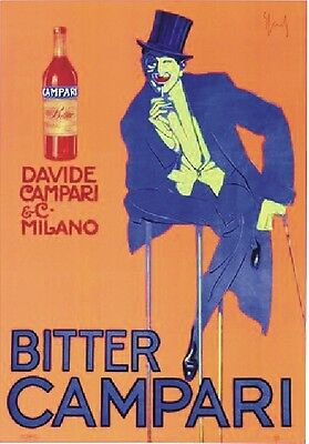 Targa Vintage "1921 Bitter Campari" Pubblicita', Advertising, Poster, Aperitivo