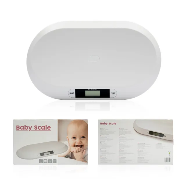 44Pound/20kg Baby Scale w/ 3 Weighing Modes Smart Electronic Weigh Digital +LCD