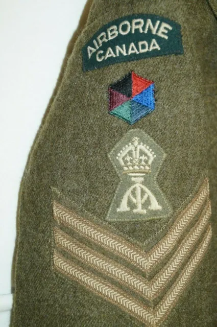 WW2 Canadian Airborne Canada Sgt Battle Dress Jacket 2