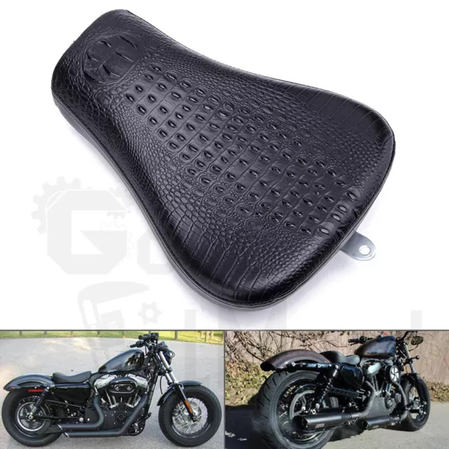 Motorcycle Driver Rider Solo Seat For Harley Sportster XL 883 1200 72 48 Custom