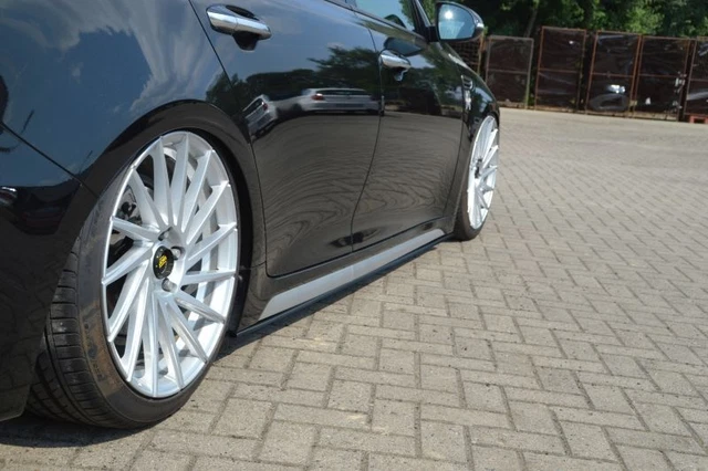 Black Gloss Side skirts addons diffusers For Kia Optima Sportswagon JF 2015-2020